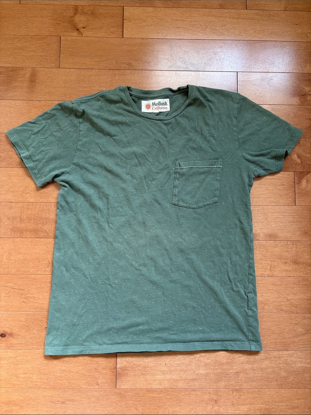 Mollusk California Men’s Forest Green Pocket Tee
